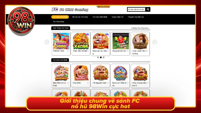Sảnh game slot FC chất nhất 2026