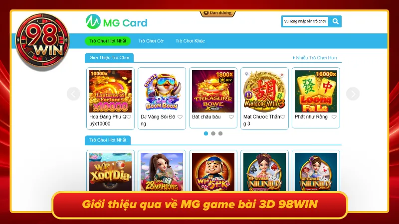 Khái quát về sảnh cược giải trí cực hot tại 98WIN