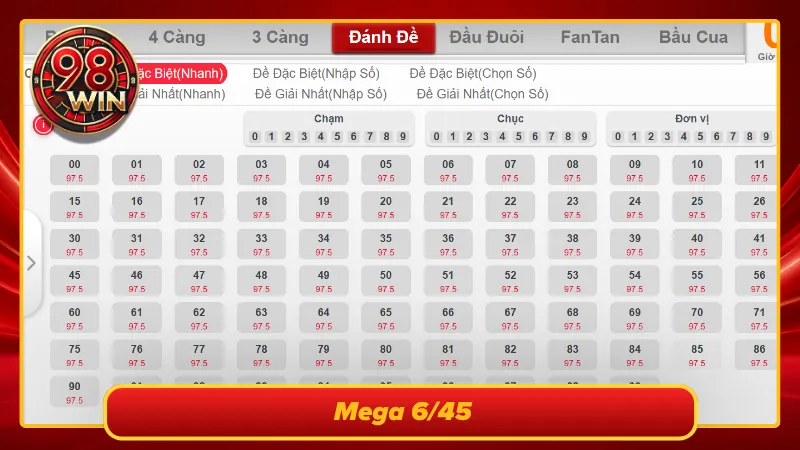 Trò chơi lựa chọn bộ số quen thuộc mang lại cơ hội chinh phục thưởng lớn
