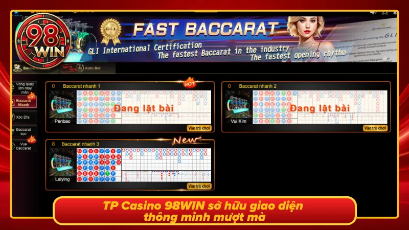 Địa chỉ giải trí được trang bị giao diện trực quan