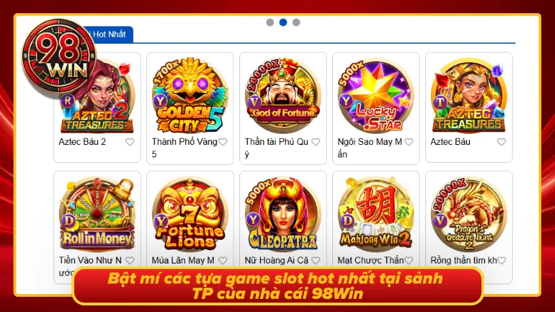 5 siêu phẩm nổ hũ vạn người mê tại sảnh TP